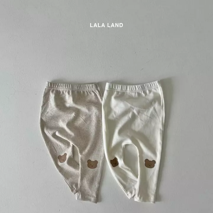 Lalaland - Korean Baby Fashion - #babygirlfashion - Bebe Knee Bear Leggings - 2