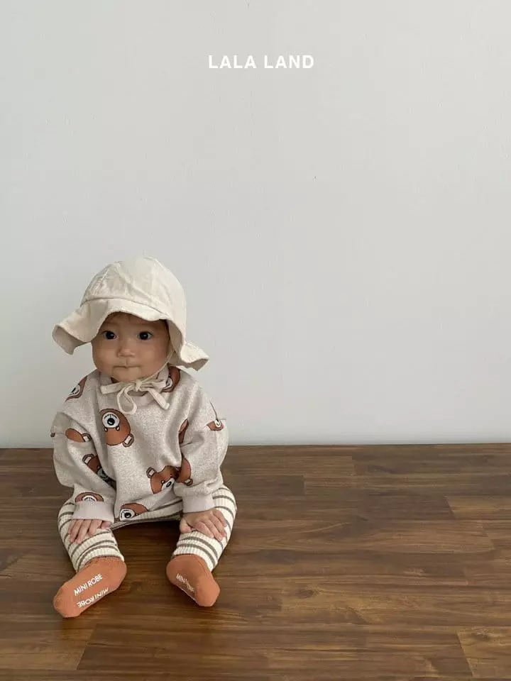 Lalaland - Korean Baby Fashion - #babygirlfashion - Bebe Bear Jacquard Sweatshirt - 12