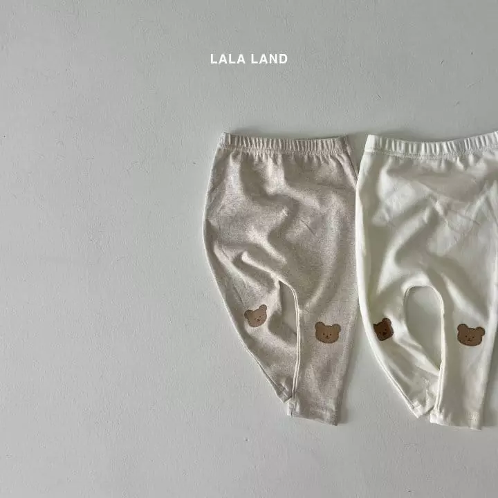 Lalaland - Korean Baby Fashion - #babylifestyle - Bebe Knee Bear Leggings - 3