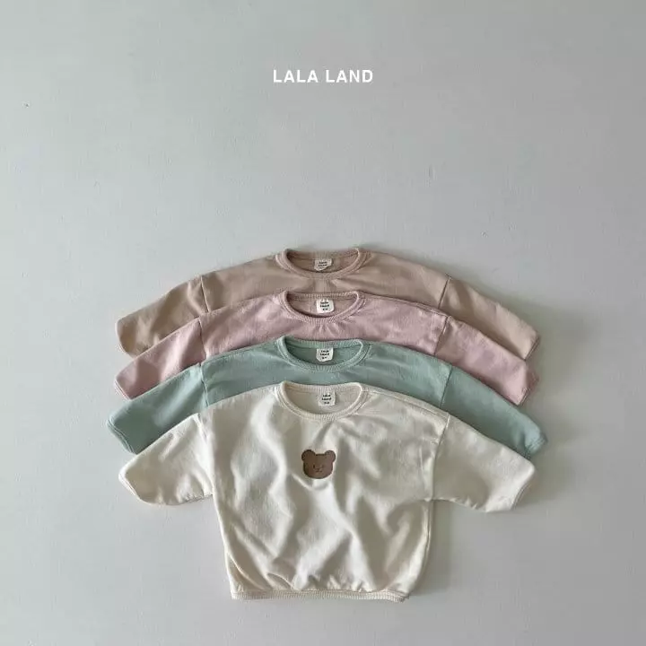 Lalaland - Korean Baby Fashion - #babylifestyle - Bebe Piping Bear Sweatshirt - 2