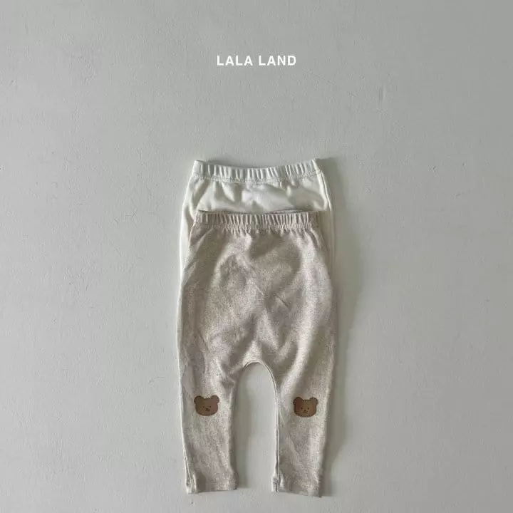 Lalaland - Korean Baby Fashion - #babylifestyle - Bebe Knee Bear Leggings - 4