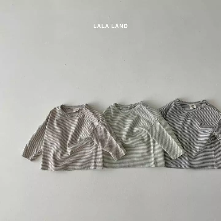 Lalaland - Korean Baby Fashion - #babyoninstagram - Bebe Small Stripes Tee - 2