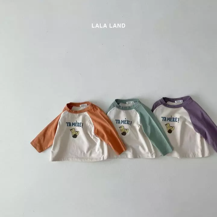 Lalaland - Korean Baby Fashion - #babyootd - Bebe Duck Raglan Tee