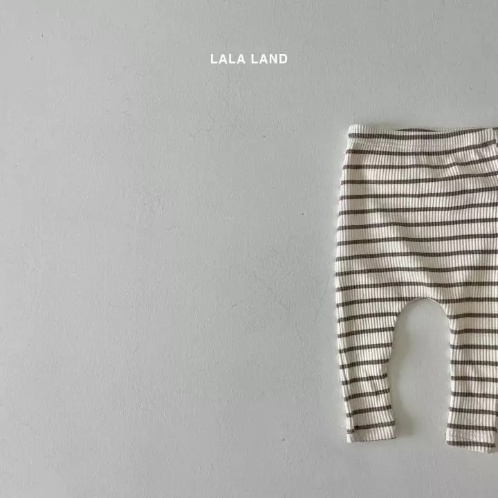 Lalaland - Korean Baby Fashion - #babyoutfit - Bebe Stripes Leggings - 7