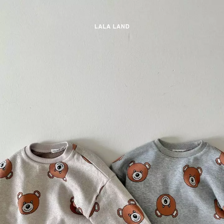 Lalaland - Korean Baby Fashion - #babyoutfit - Bebe Bear Jacquard Sweatshirt - 2