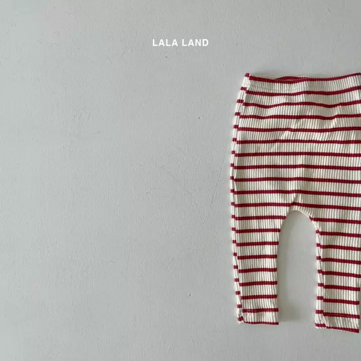 Lalaland - Korean Baby Fashion - #onlinebabyboutique - Bebe Stripes Leggings - 10