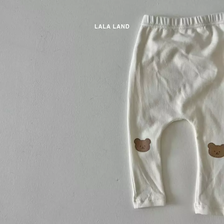 Lalaland - Korean Baby Fashion - #onlinebabyboutique - Bebe Knee Bear Leggings - 9