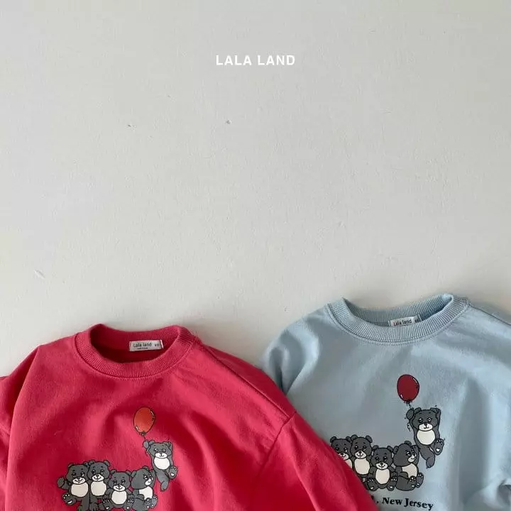 Lalaland - Korean Baby Fashion - #onlinebabyboutique - Bebe Balloon Bear Sweatshirt - 2