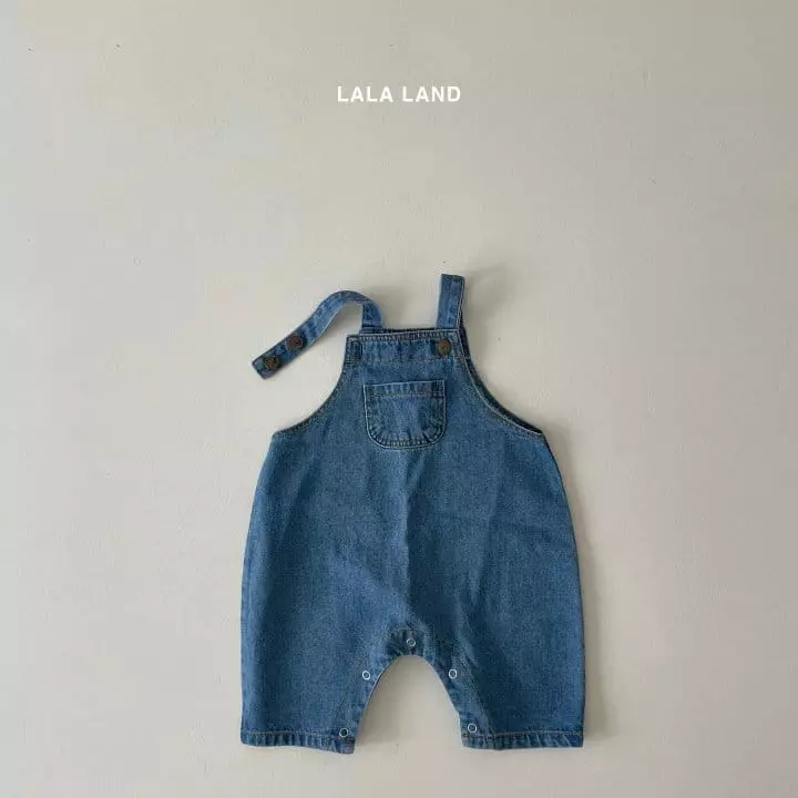 Lalaland - Korean Baby Fashion - #onlinebabyshop - Bebe Denim Dungarees - 5