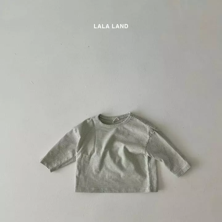 Lalaland - Korean Baby Fashion - #onlinebabyshop - Bebe Small Stripes Tee - 8
