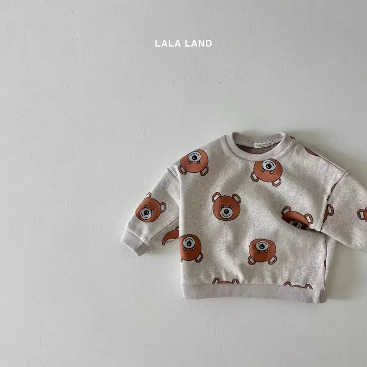 Lalaland - Korean Baby Fashion - #onlinebabyshop - Bebe Bear Jacquard Sweatshirt - 5