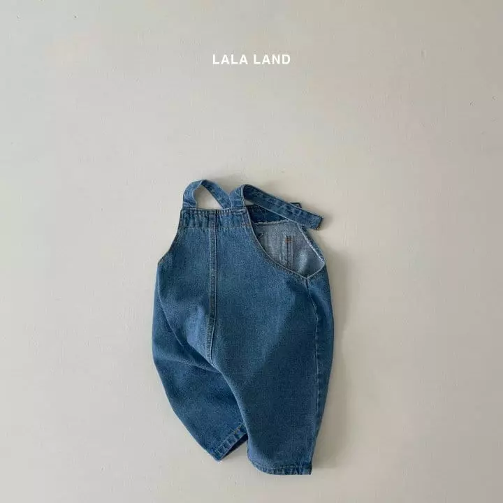 Lalaland - Korean Baby Fashion - #smilingbaby - Bebe Denim Dungarees - 6