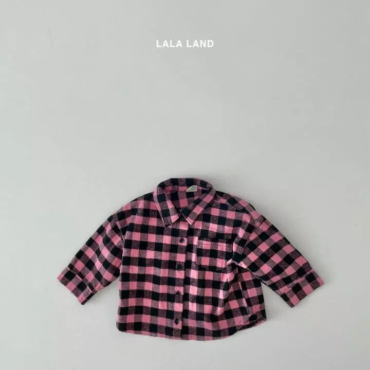 Lalaland - Korean Children Fashion - #Kfashion4kids - Panda Check Shirt - 7