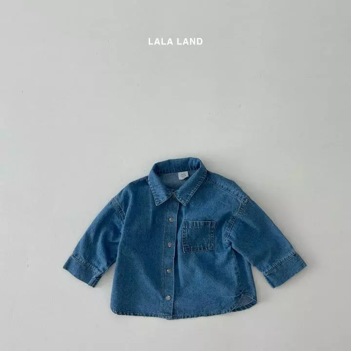 Lalaland - Korean Children Fashion - #Kfashion4kids - Lala Denim Shirt - 6