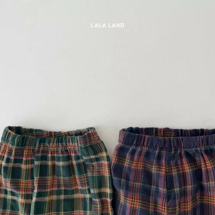 Lalaland - Korean Children Fashion - #Kfashion4kids - Nell Check Pants - 3