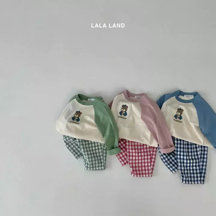 Lalaland - Korean Children Fashion - #Kfashion4kids - Cookie Bear Raglan Tee - 6
