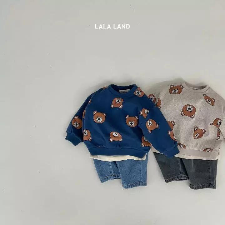 Lalaland - Korean Children Fashion - #Kfashion4kids - Jacquard Bear Sweatshirt - 3