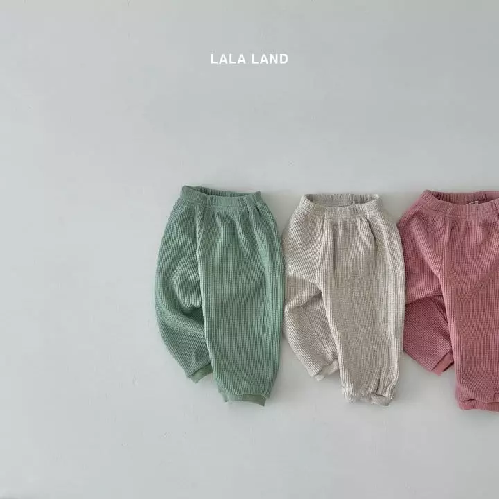 Lalaland - Korean Children Fashion - #childofig - Waffle Jogger Pants - 2