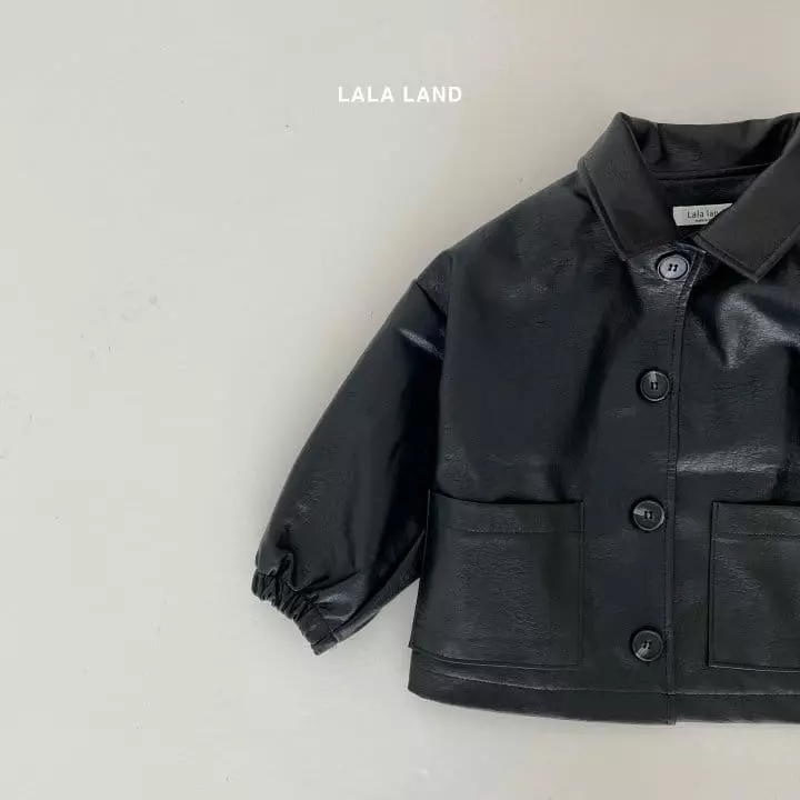 Lalaland - Korean Children Fashion - #designkidswear - Leather Jacket - 3