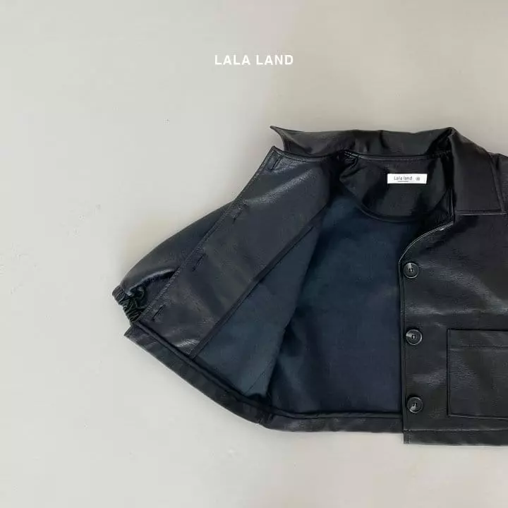 Lalaland - Korean Children Fashion - #designkidswear - Leather Jacket - 4