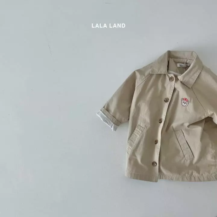 Lalaland - Korean Children Fashion - #discoveringself - Raglan Trench Coat - 3
