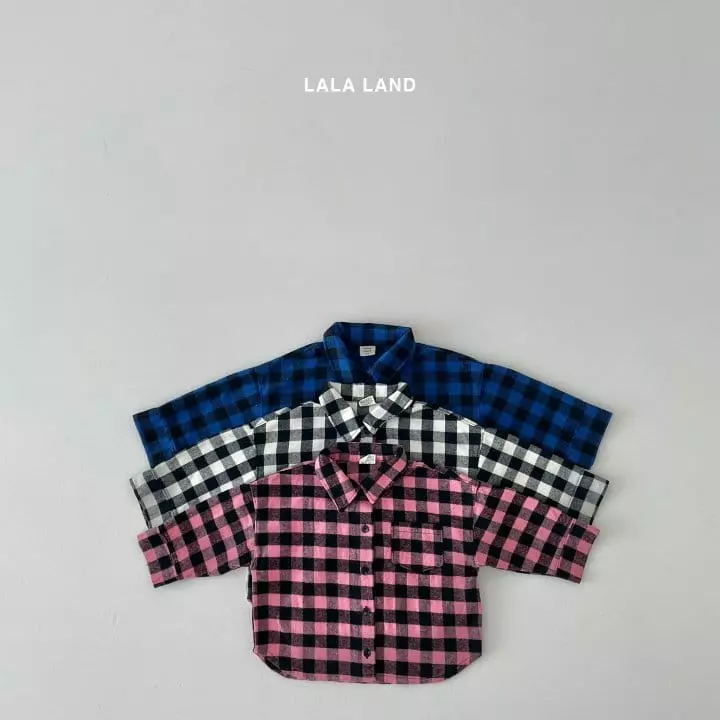 Lalaland - Korean Children Fashion - #discoveringself - Panda Check Shirt - 2