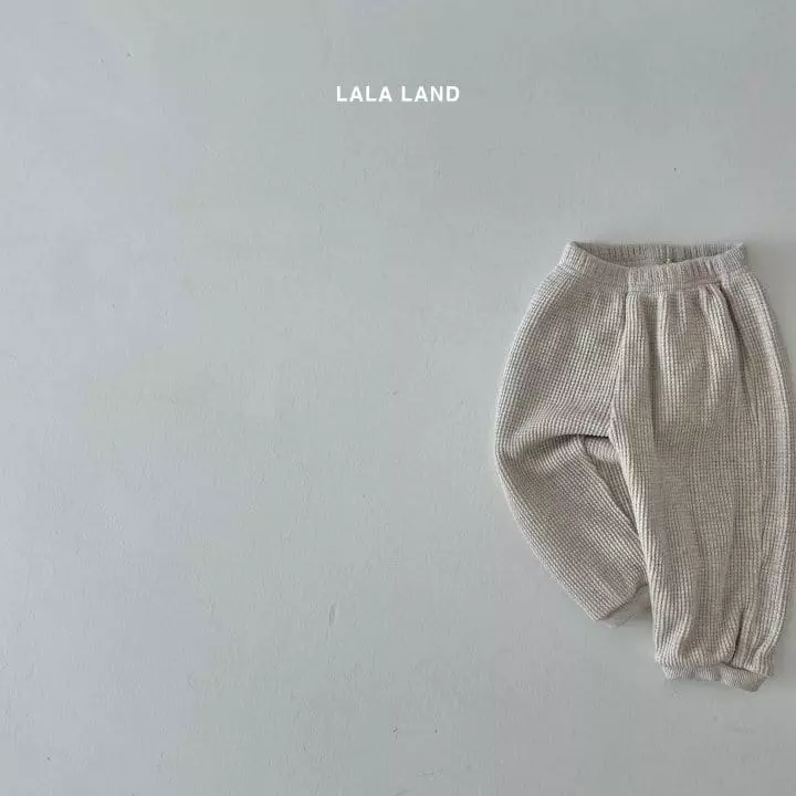 Lalaland - Korean Children Fashion - #discoveringself - Waffle Jogger Pants - 5