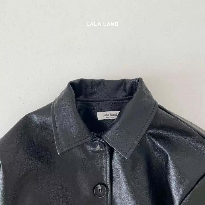 Lalaland - Korean Children Fashion - #fashionkids - Leather Jacket - 5