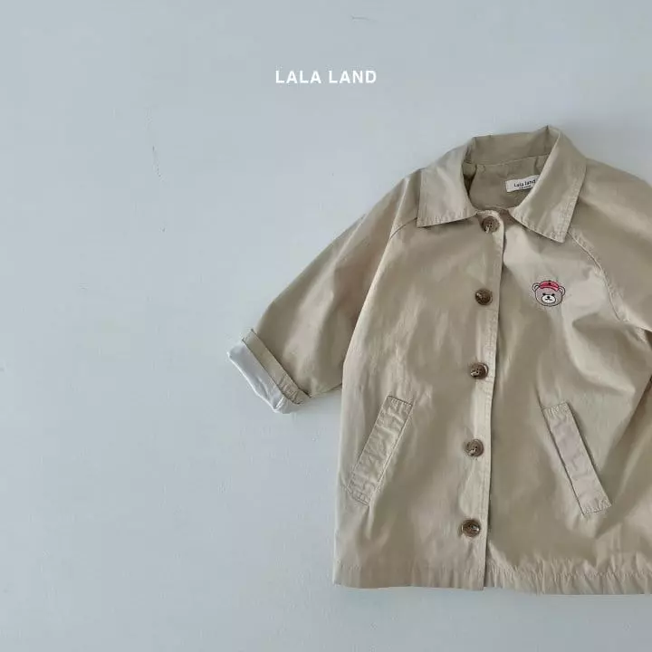 Lalaland - Korean Children Fashion - #discoveringself - Raglan Trench Coat - 4