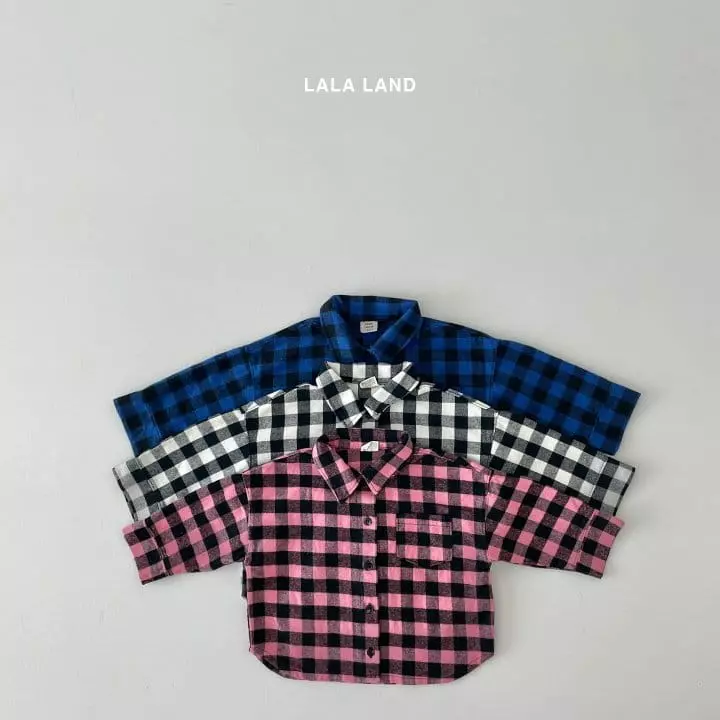 Lalaland - Korean Children Fashion - #fashionkids - Panda Check Shirt - 3