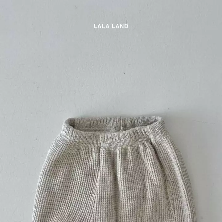 Lalaland - Korean Children Fashion - #kidsshorts - Waffle Jogger Pants - 7