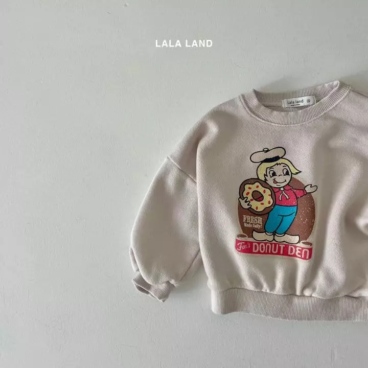 Lalaland - Korean Children Fashion - #kidsshorts - Donut Sweatshirt - 9