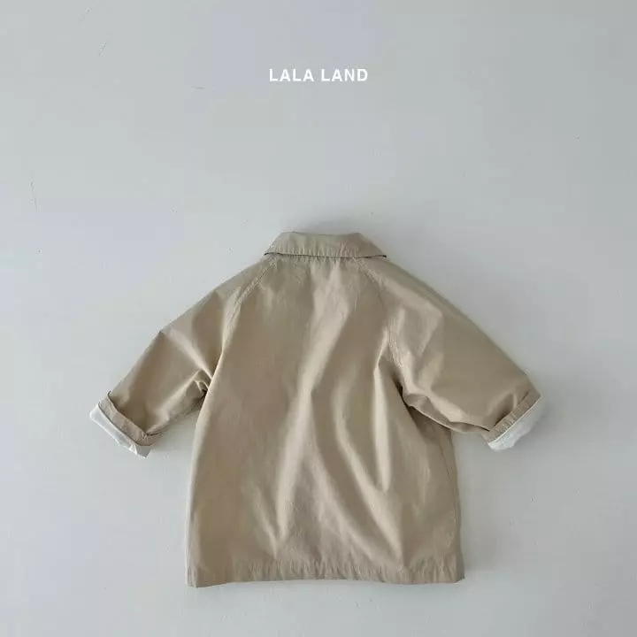 Lalaland - Korean Children Fashion - #kidzfashiontrend - Raglan Trench Coat - 7