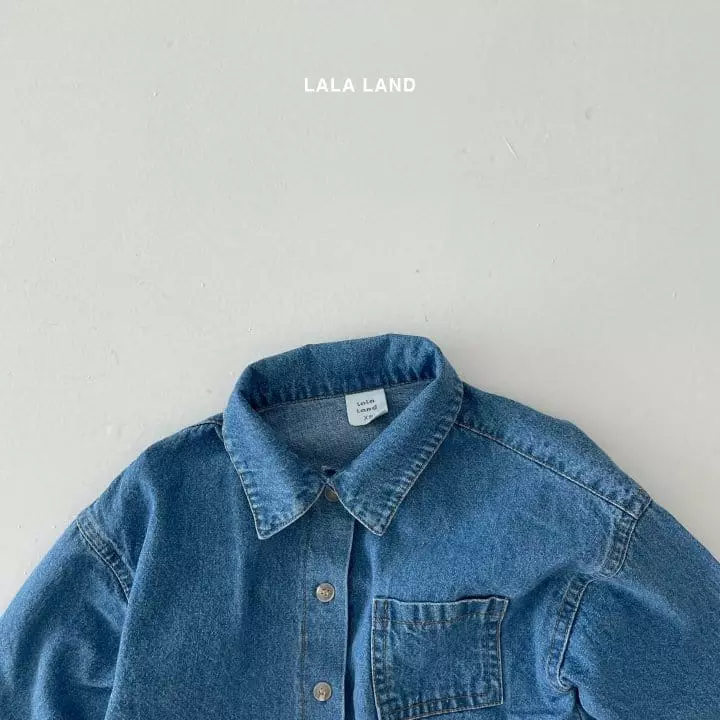 Lalaland - Korean Children Fashion - #kidzfashiontrend - Lala Denim Shirt - 5