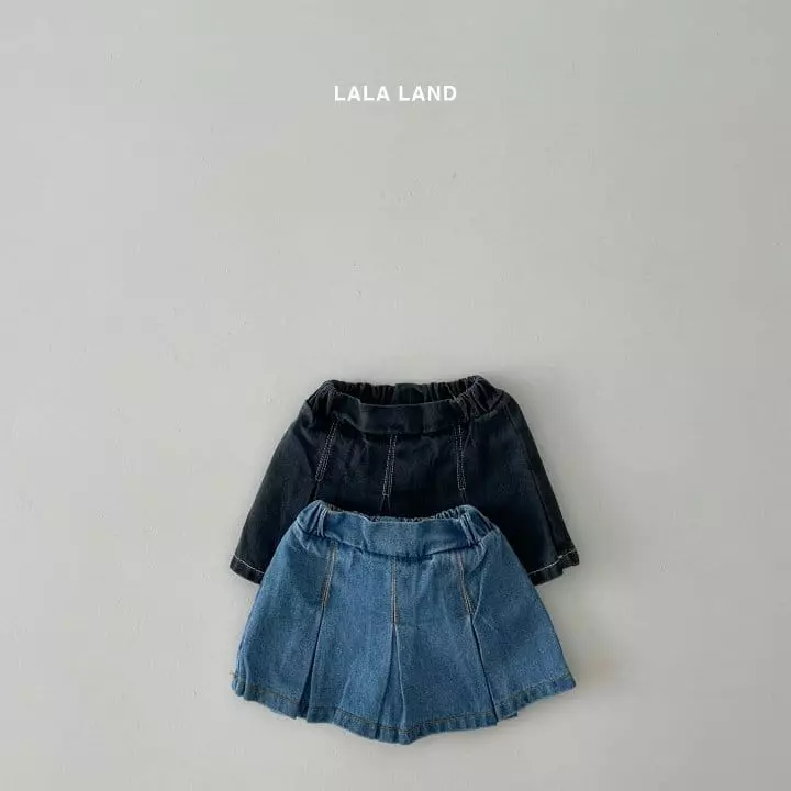 Lalaland - Korean Children Fashion - #kidzfashiontrend - Denim Skirt Pants