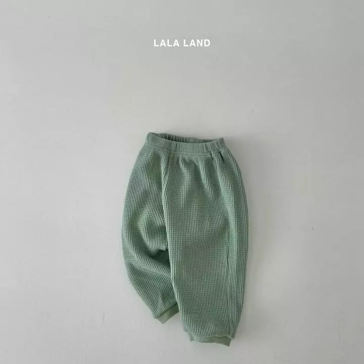 Lalaland - Korean Children Fashion - #kidzfashiontrend - Waffle Jogger Pants - 9