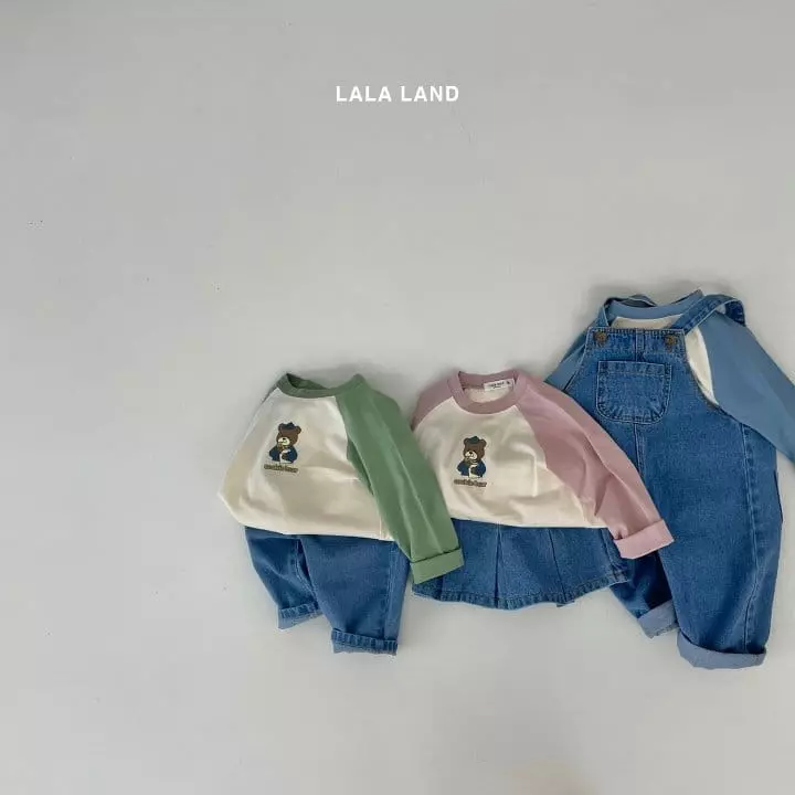 Lalaland - Korean Children Fashion - #kidzfashiontrend - Cookie Bear Raglan Tee - 5