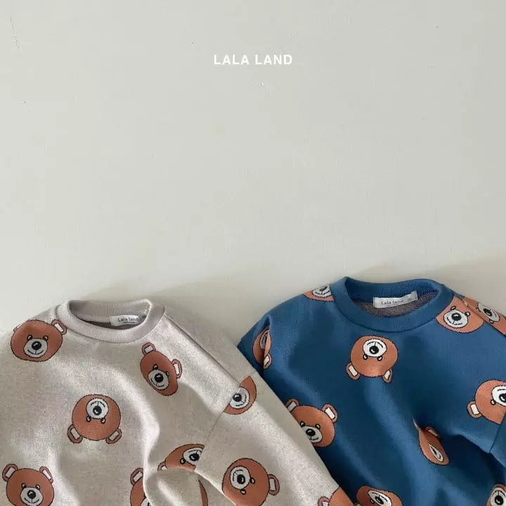 Lalaland - Korean Children Fashion - #kidzfashiontrend - Jacquard Bear Sweatshirt - 2