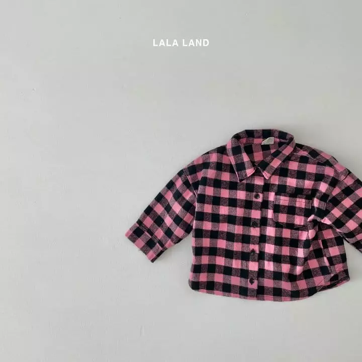Lalaland - Korean Children Fashion - #littlefashionista - Panda Check Shirt - 8
