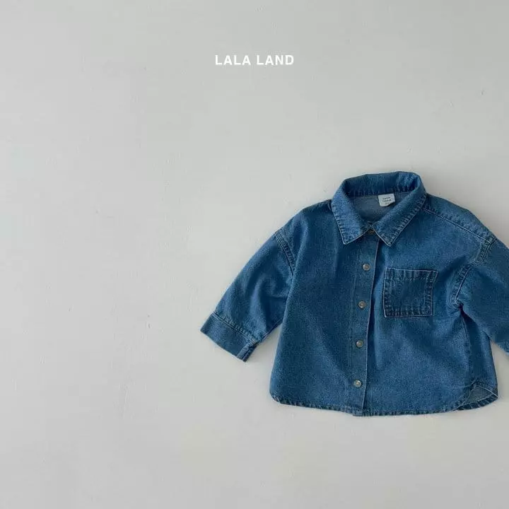 Lalaland - Korean Children Fashion - #littlefashionista - Lala Denim Shirt - 7