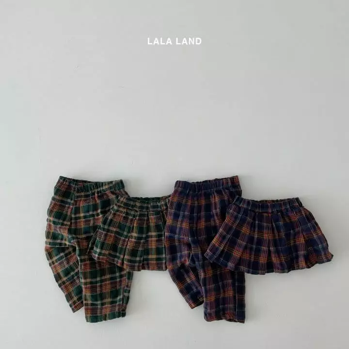 Lalaland - Korean Children Fashion - #Kfashion4kids - Nell Check Pants - 4