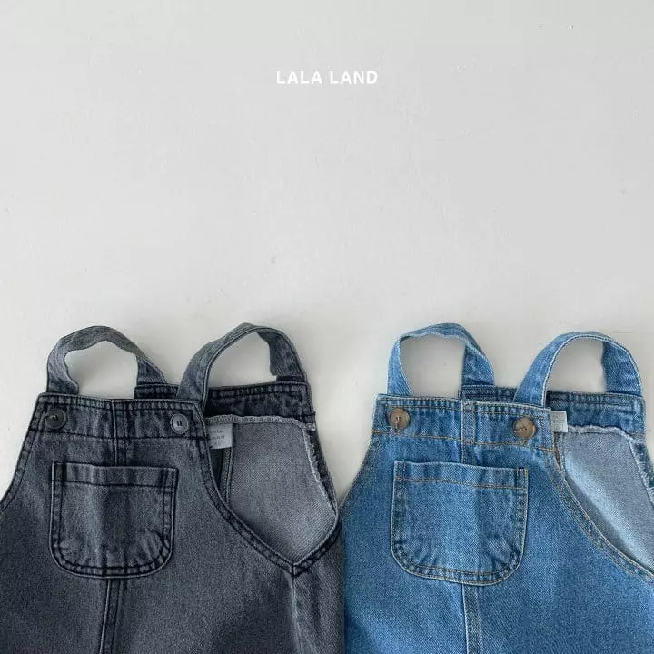 Lalaland - Korean Children Fashion - #littlefashionista - Woodie Dungarees - 2