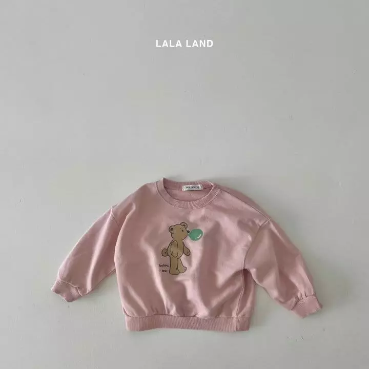 Lalaland - Korean Children Fashion - #littlefashionista - Balloon Gum Top Bottom Set - 10