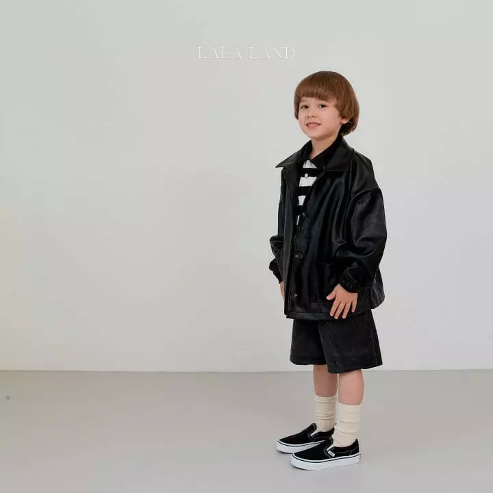 Lalaland - Korean Children Fashion - #magicofchildhood - Leather Jacket - 11