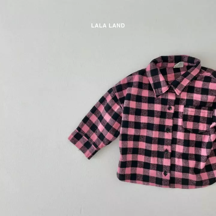 Lalaland - Korean Children Fashion - #magicofchildhood - Panda Check Shirt - 9