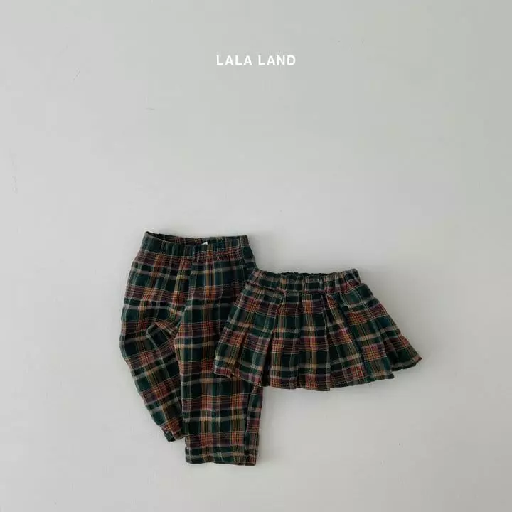 Lalaland - Korean Children Fashion - #magicofchildhood - Nell Check Pants - 5