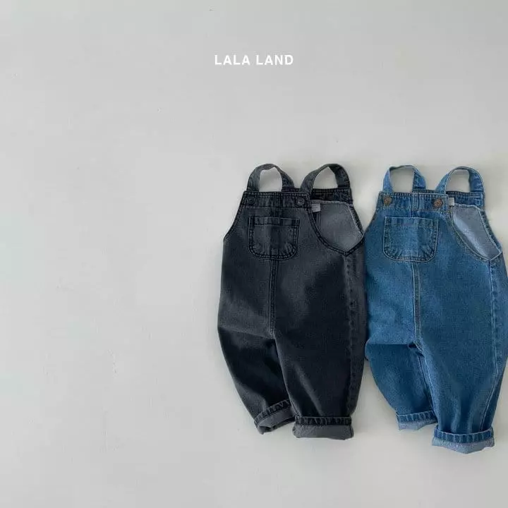 Lalaland - Korean Children Fashion - #magicofchildhood - Woodie Dungarees - 3
