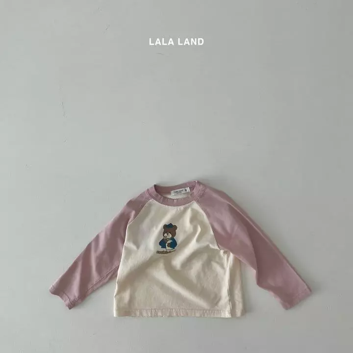 Lalaland - Korean Children Fashion - #magicofchildhood - Cookie Bear Raglan Tee - 8