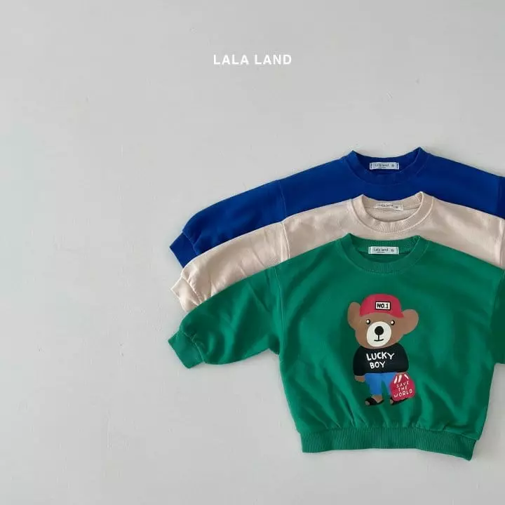 Lalaland - Korean Children Fashion - #littlefashionista - Lucky Boy Sweatshirt - 4