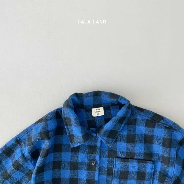 Lalaland - Korean Children Fashion - #minifashionista - Panda Check Shirt - 10